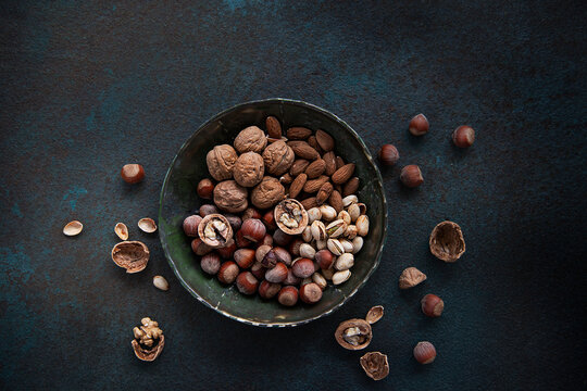 Nuts in a bowl