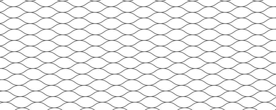 Mesh texture for fishing nets. Seamless pattern for sportswear or soccer goal, volleyball net, basketball hoop, hockey, athletics. Abstract net background for sports