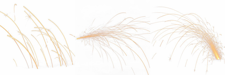 Fire Sparks with Long Motion Streak Isolated on Black Background, Fast Spark Streak Overlay, Welding Spark Trail Effect, Hot Ember Motion Blur Texture for VFX, Video Editing, Motion Graphics, Composit © PhotoIsland