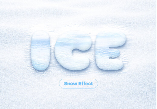 Soft Snow Text Effect