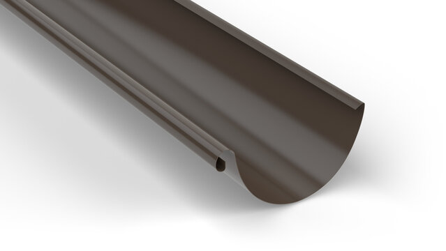 Drainage gutter on white background - 3D illustration