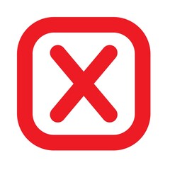 Obraz premium red cross icon