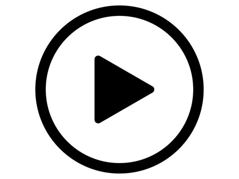 動画再生ボタンのアイコン（マーク）