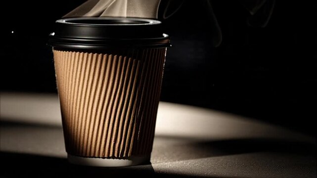 Minimalist branding mockup for a coffee shop or cafe
