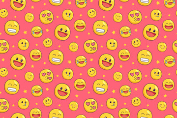 Emoji Seamless Pattern