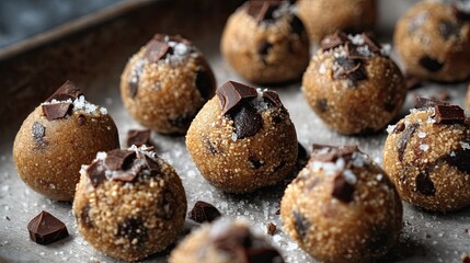 Raw Creatine Cookie Dough Bites Scoop Prep
