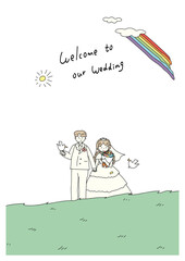 結婚ウェルカムボード