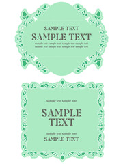 アンティーク風な植物の装飾用フレーム