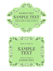 アンティーク風な植物の装飾用フレーム