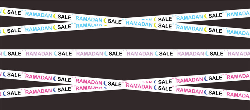 Repeated text labels on a continuous roll of paper tape