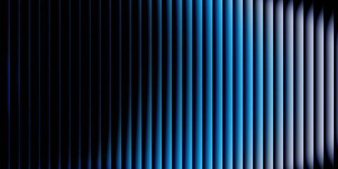 Obraz premium Abstract Blue Vertical Light Stripes Against Black Background