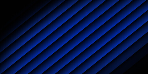Obraz premium Diagonal Blue Stripes Abstract Background with Gradient Lighting