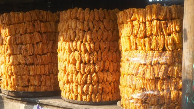 GI tagged Khaja, Indian deep fried pastry soaked in sugar syrup, Bihar