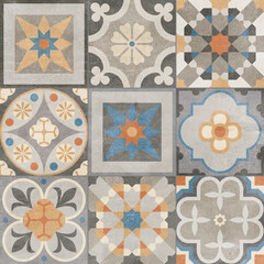 vintage ceramic design with decorative floral pattern