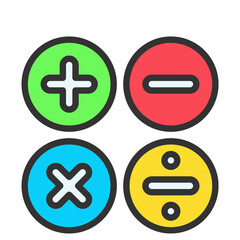 plus and minus signs