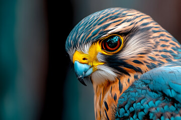 close up of a colorful parrot