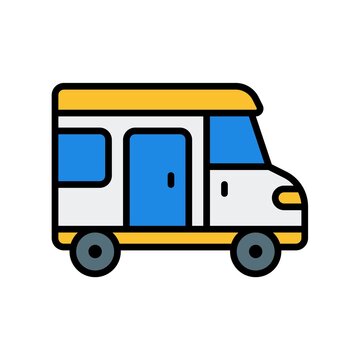 vector illustration of a cartoon truck
