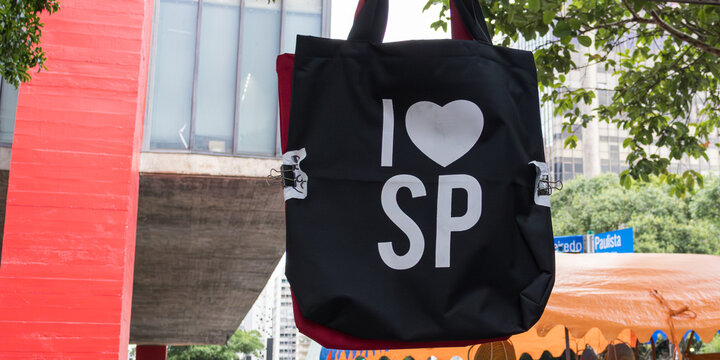 Souvenir Tote Bag Framed by MASP Architecture in S&atilde;o Paulo