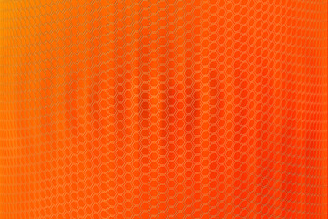 暖かい円柱形ハニカムグリッド構造模様入り赤オレンジ色グラデーションテクスチャー