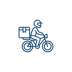 Fototapeta premium Courier Motorcycle Delivery Service Logistics Transport