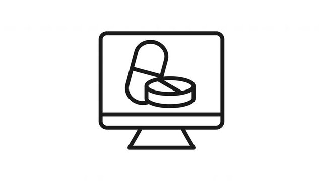 Animated Error Detection Lineal Icon Style
