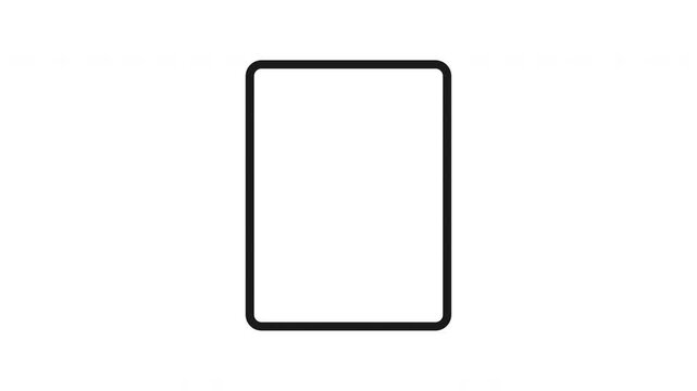 Animated Packaging Fault Lineal Icon Style