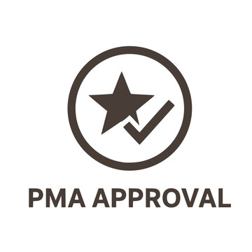 PMA Premarket Approval Icon FDA High Risk Class III Device Black Vector