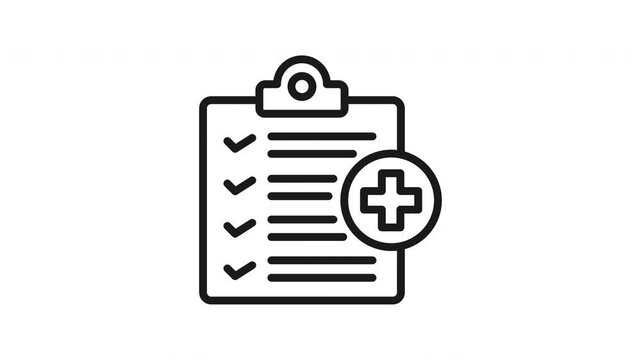 Animated Safety Audit Lineal Icon Style