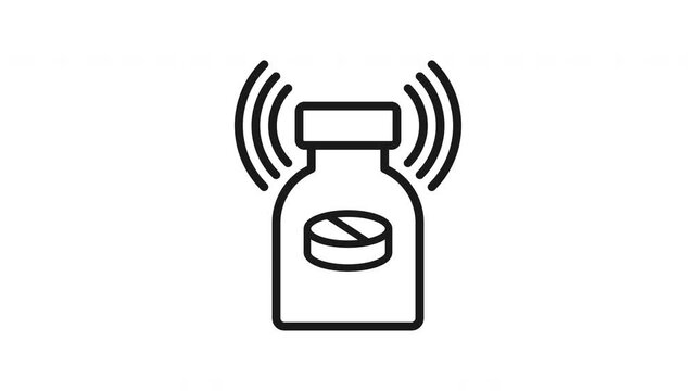 Animated Fault Detection Lineal Icon Style