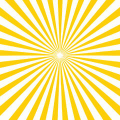Obraz premium Simple Yellow Sunburst Design