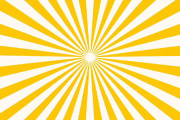 Simple Yellow Sunburst Design