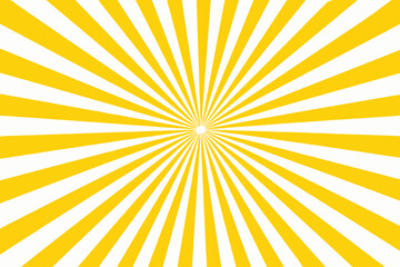 Simple Yellow Sunburst Design