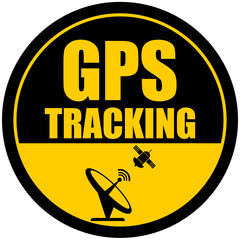 GPS Tracking, sticker vector