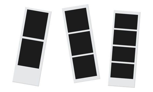 blank photo frames photobooth empty frame illustration clipart
