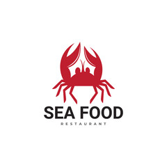 Seafood or fish shrimp crab restaurant logo
