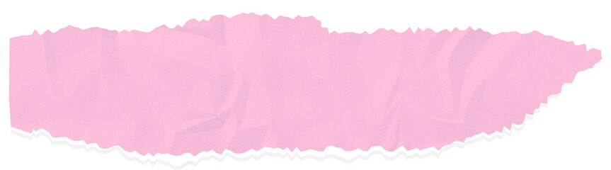Soft Pink Textured Ripped Edge Paper, Ransom Paper Texture Cutout Element