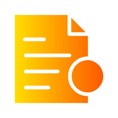 Obraz premium file gradient icon