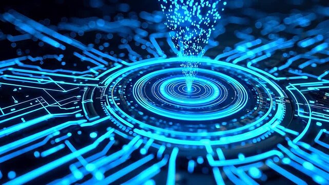 Futuristic circuit board design