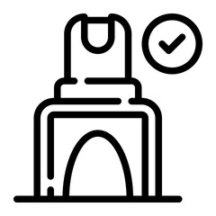 Obraz premium pepper spray line icon