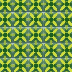 Seamless pattern with leaves