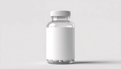 Blank Supplement Bottle Mockup &ndash; Health Product Advertising Concept
