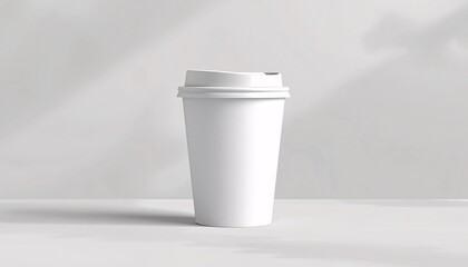 Blank Takeaway Coffee Cup Mockup &ndash; Clean Advertising Branding Template