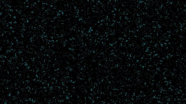 Cyan cellular automaton evolving pattern