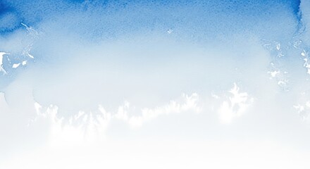 Tranquil blue watercolor wash with soft gradient effect abstract artistic background