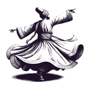 dancer perform sufi dance