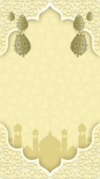Vintage old paper background with ornate floral frame and antique gold decoration design