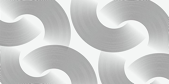 Abstract White modern background with circle elements.