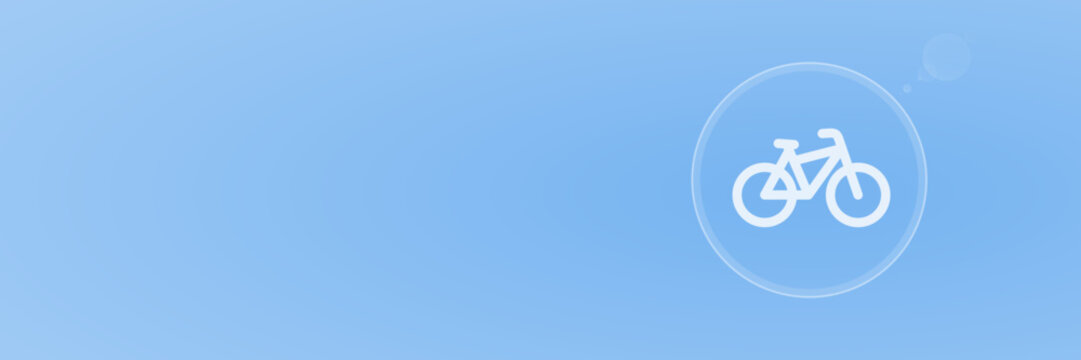 Header Sport Fahrrad Mobilit&auml;t Freizeit Vektor svg unter 60 kB copy space