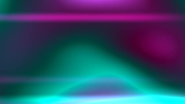 Abstract Vibrant Neon Light Waves with Smooth Gradient Flow