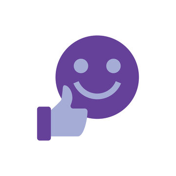 Brand evangelist and satisfied customer ambassador icon